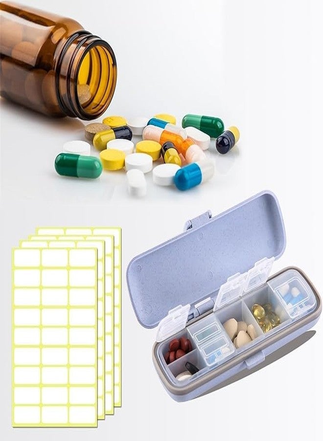 CLICKSWIFT علبة تخزين الأدوية المحمولة Clickswift بـ 7 أقسام، مناسبة للمنزل أو المكتب أو حقيبة الإسعافات الأولية أو علبة حبوب الجيب أو الحقيبة، علبة حبوب للفيتامينات/زيوت السمك/المكملات الغذائية، قطعة واحدة (متعددة الألوان). - Image 4